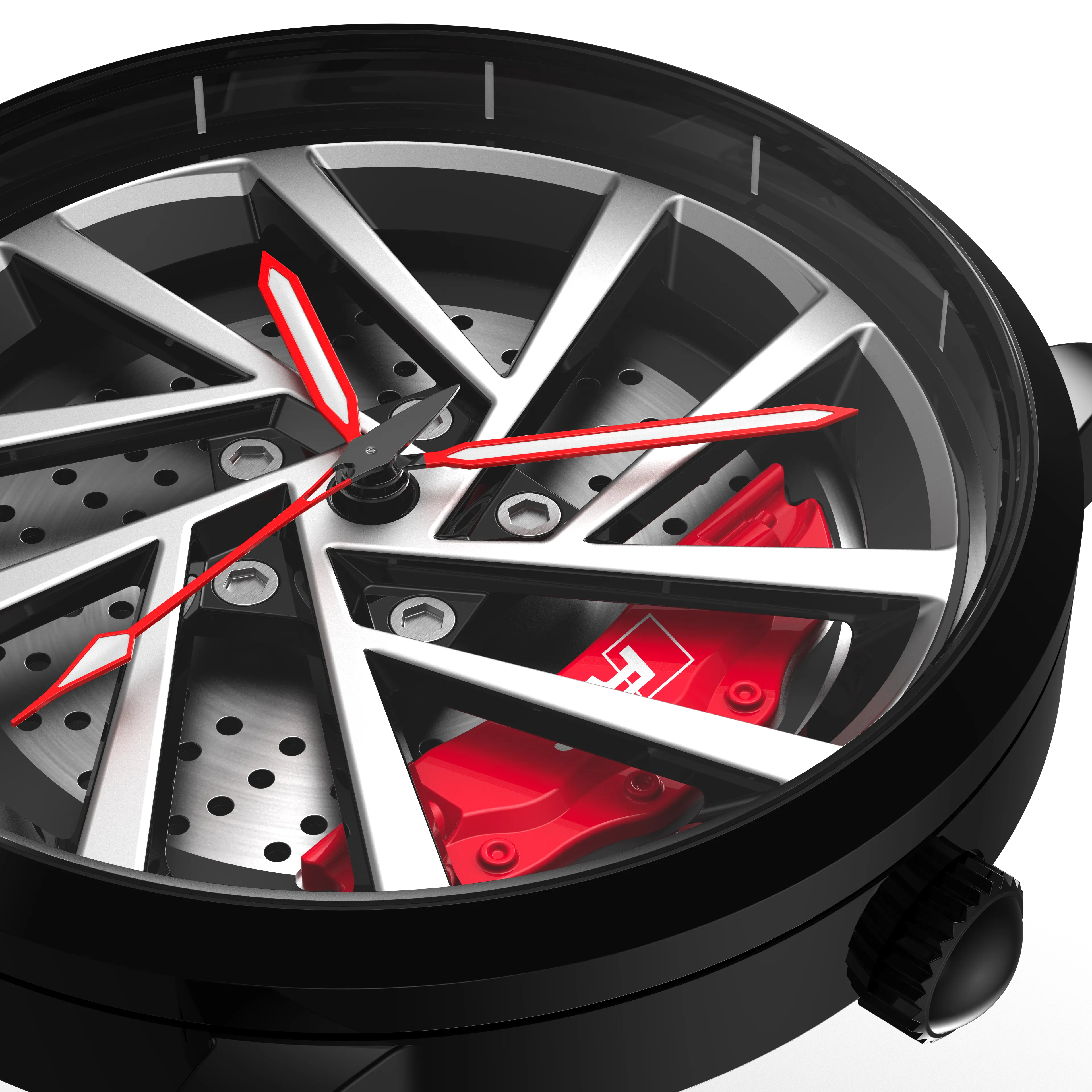 Shop Red Vorsprung RS5 Gyro - Red Leather Strap | RS Chrono