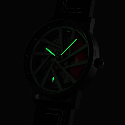 Shop Red Vorsprung RS5 Gyro - Red Leather Strap | RS Chrono