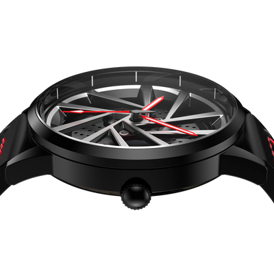Shop Red Vorsprung RS5 Gyro - Red Leather Strap | RS Chrono