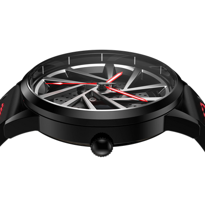 Shop Red Vorsprung RS5 Gyro - Red Leather Strap | RS Chrono