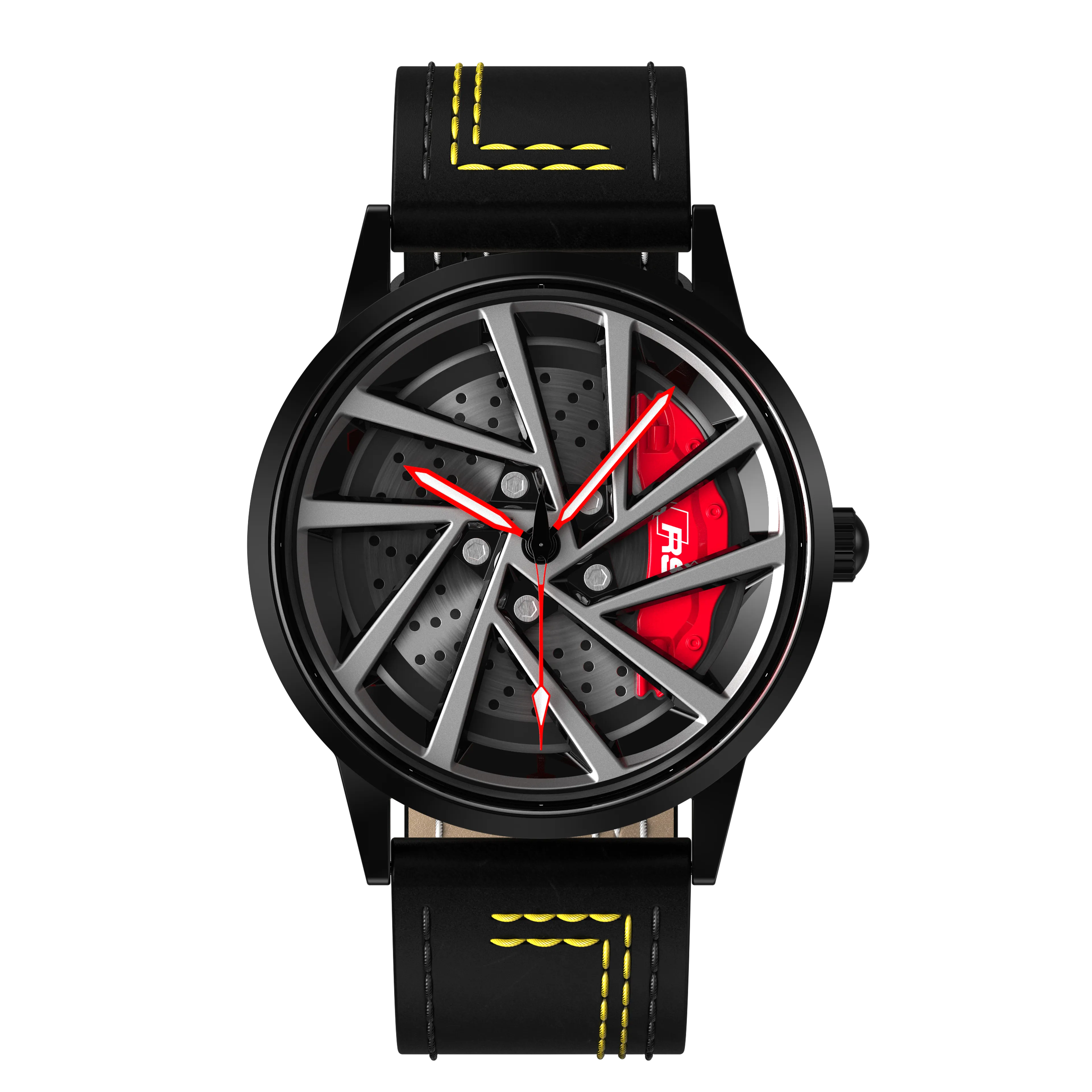 Shop Red Vorsprung RS5 Gyro - Yellow Leather Strap | RS Chrono