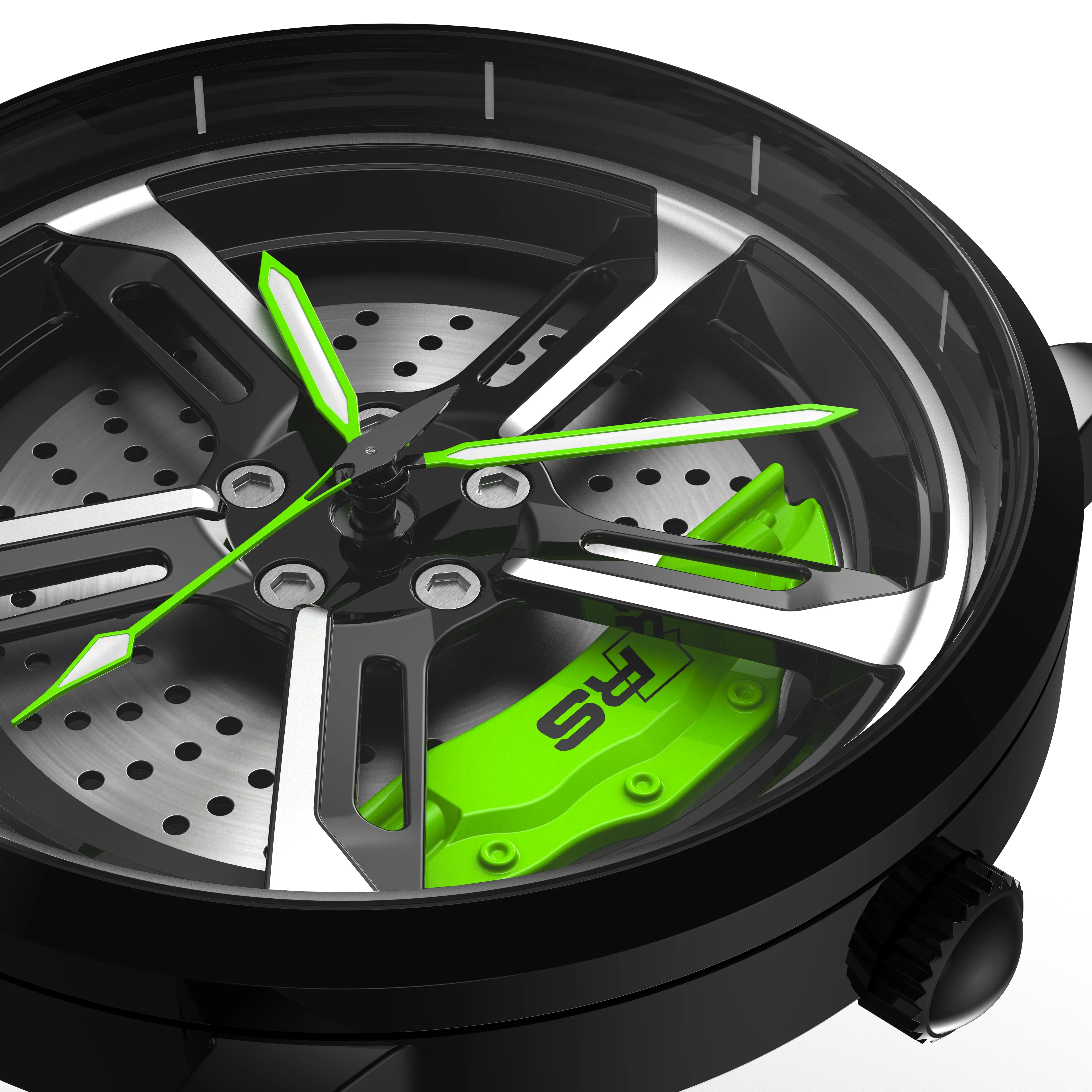 Shop Green Vorsprung RS7 Gyro - Green Leather Strap | RS Chrono