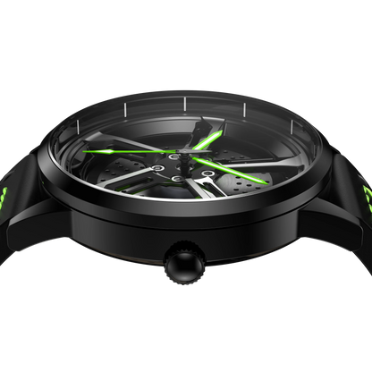 Shop Green Vorsprung RS7 Gyro - Green Leather Strap | RS Chrono
