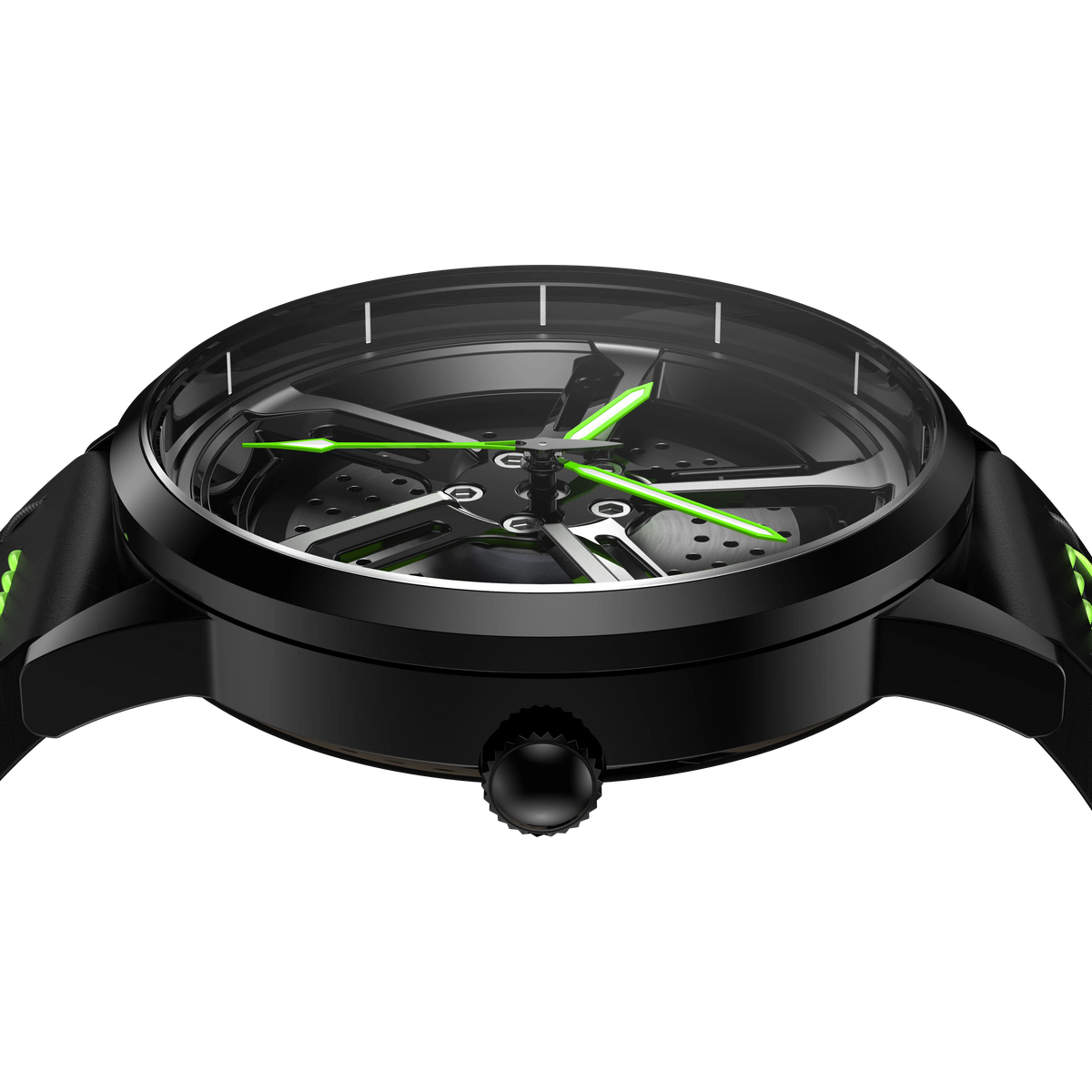 Shop Green Vorsprung RS7 Gyro - Green Leather Strap | RS Chrono