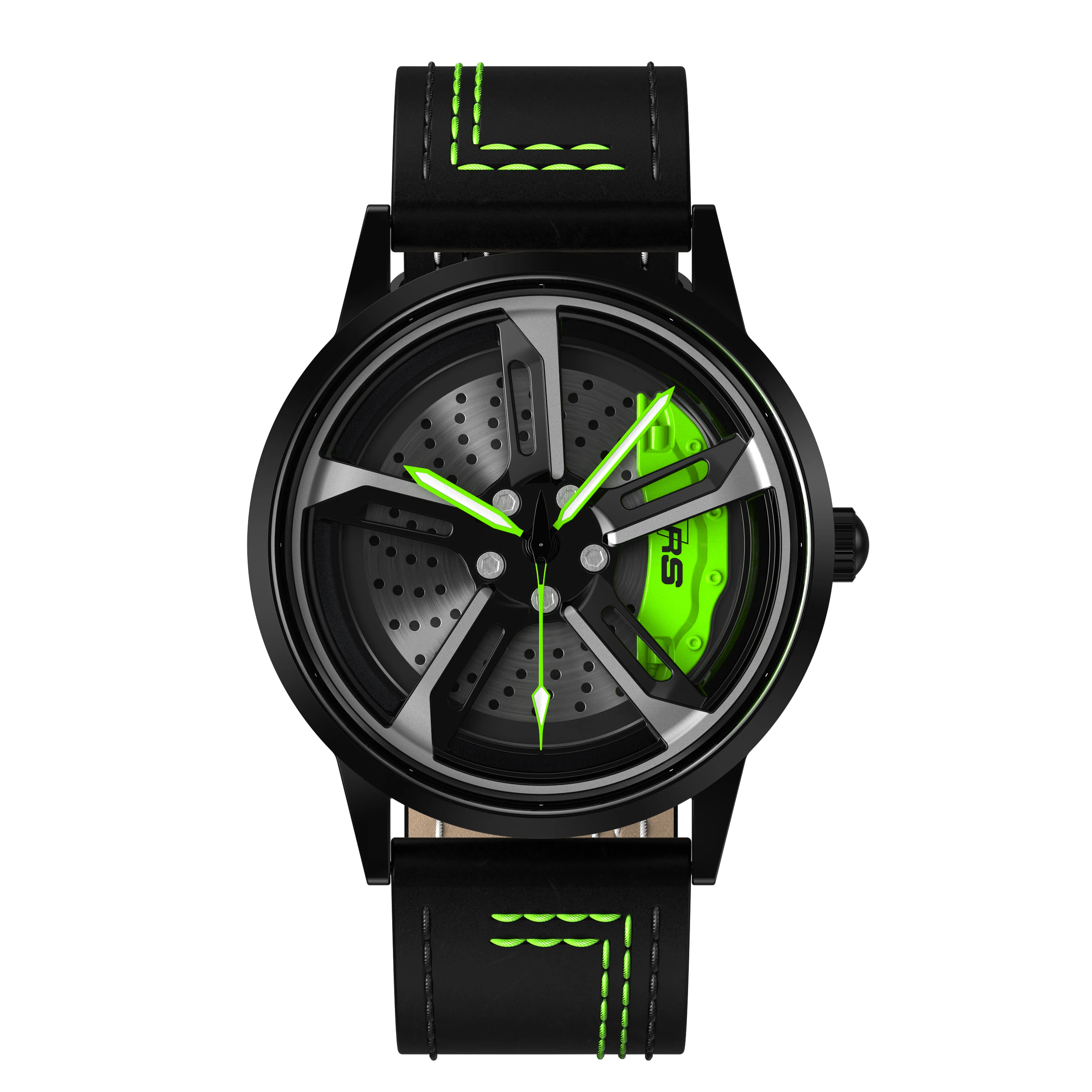 Shop Green Vorsprung RS7 Gyro - Green Leather Strap | RS Chrono