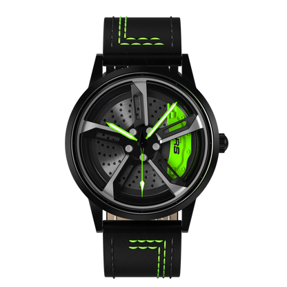 Shop Green Vorsprung RS7 Gyro - Green Leather Strap | RS Chrono