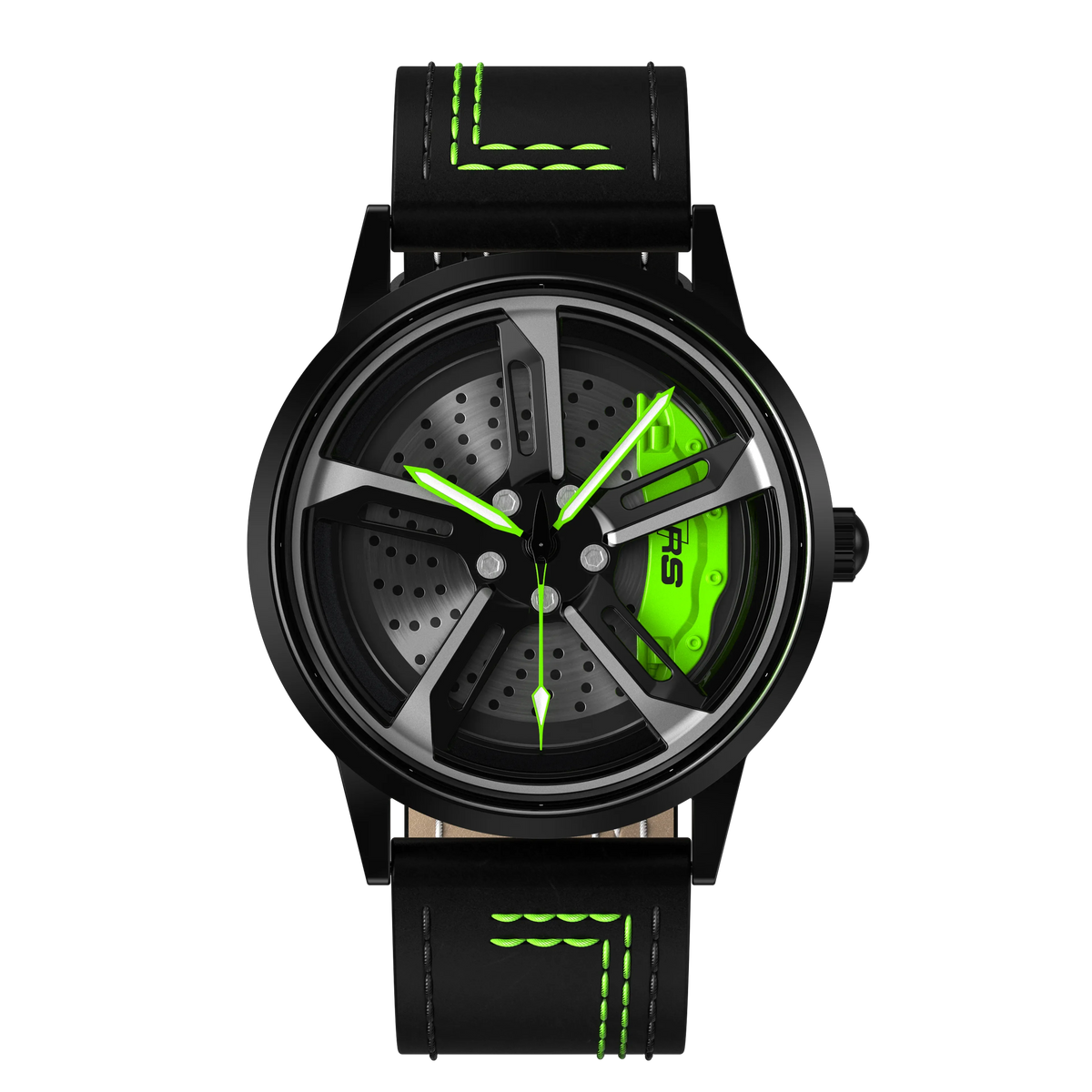 Shop Green Vorsprung RS7 Gyro - Green Leather Strap | RS Chrono