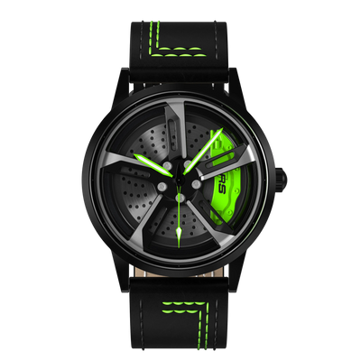 Shop Green Vorsprung RS7 Gyro - Green Leather Strap | RS Chrono