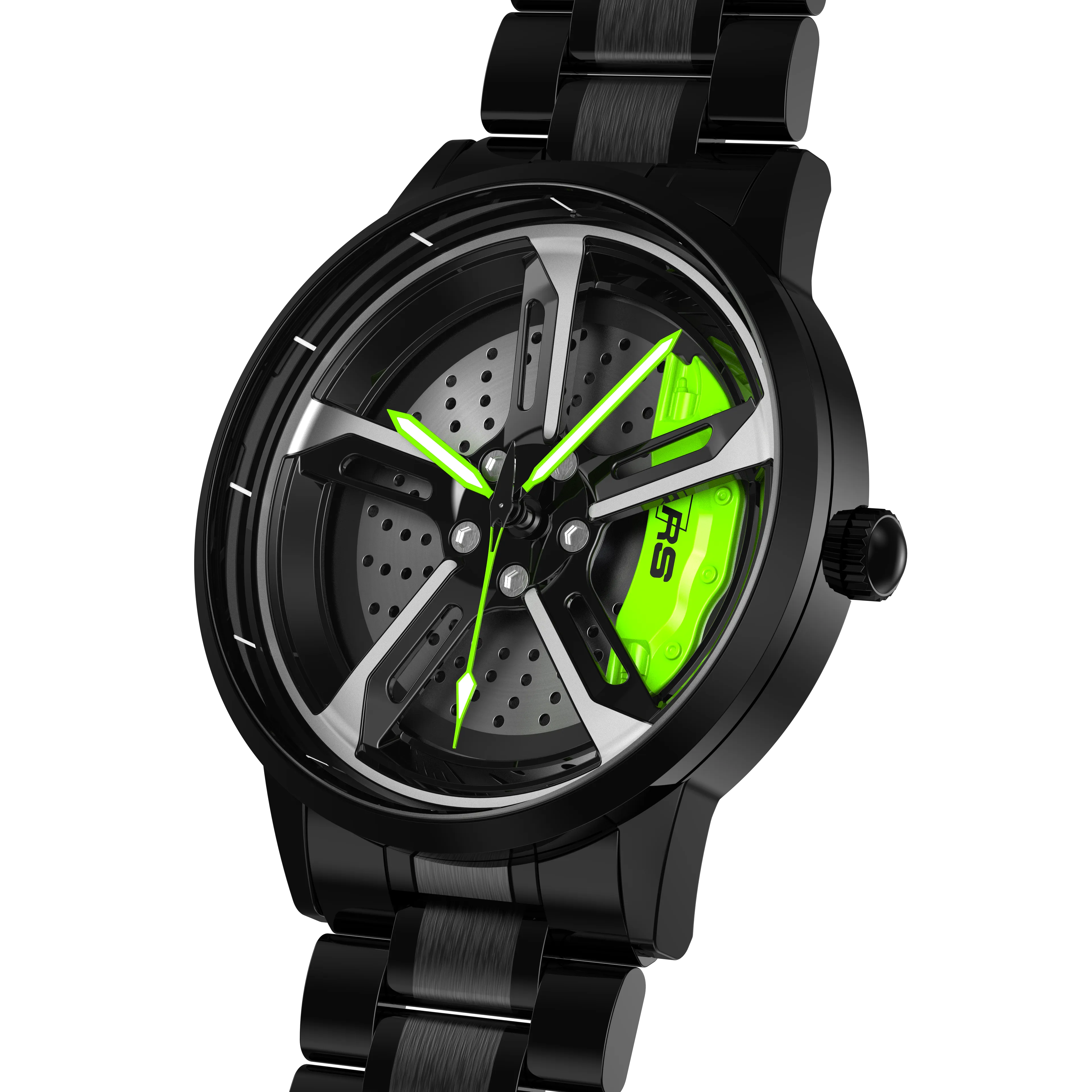 Shop Green Vorsprung RS7 Gyro - Metal Strap | RS Chrono