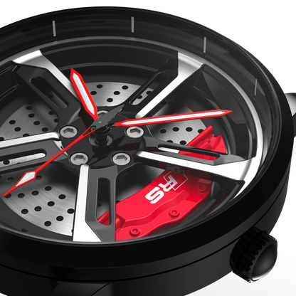 Shop Red Vorsprung RS7 Gyro - Red Leather Strap | RS Chrono
