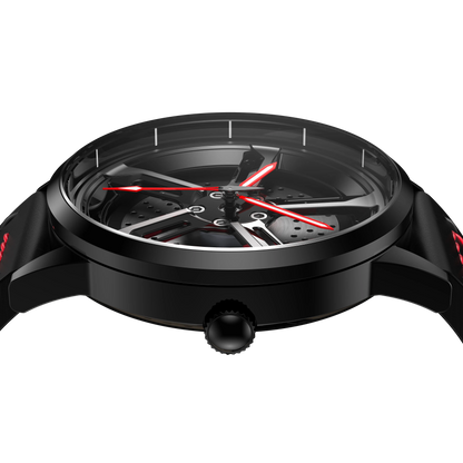 Shop Red Vorsprung RS7 Gyro - Red Leather Strap | RS Chrono