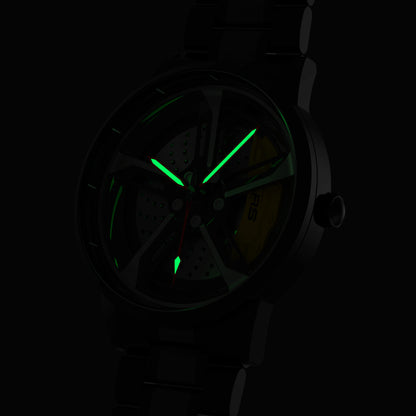 Shop Yellow Vorsprung RS7 Gyro - Metal Strap | RS Chrono