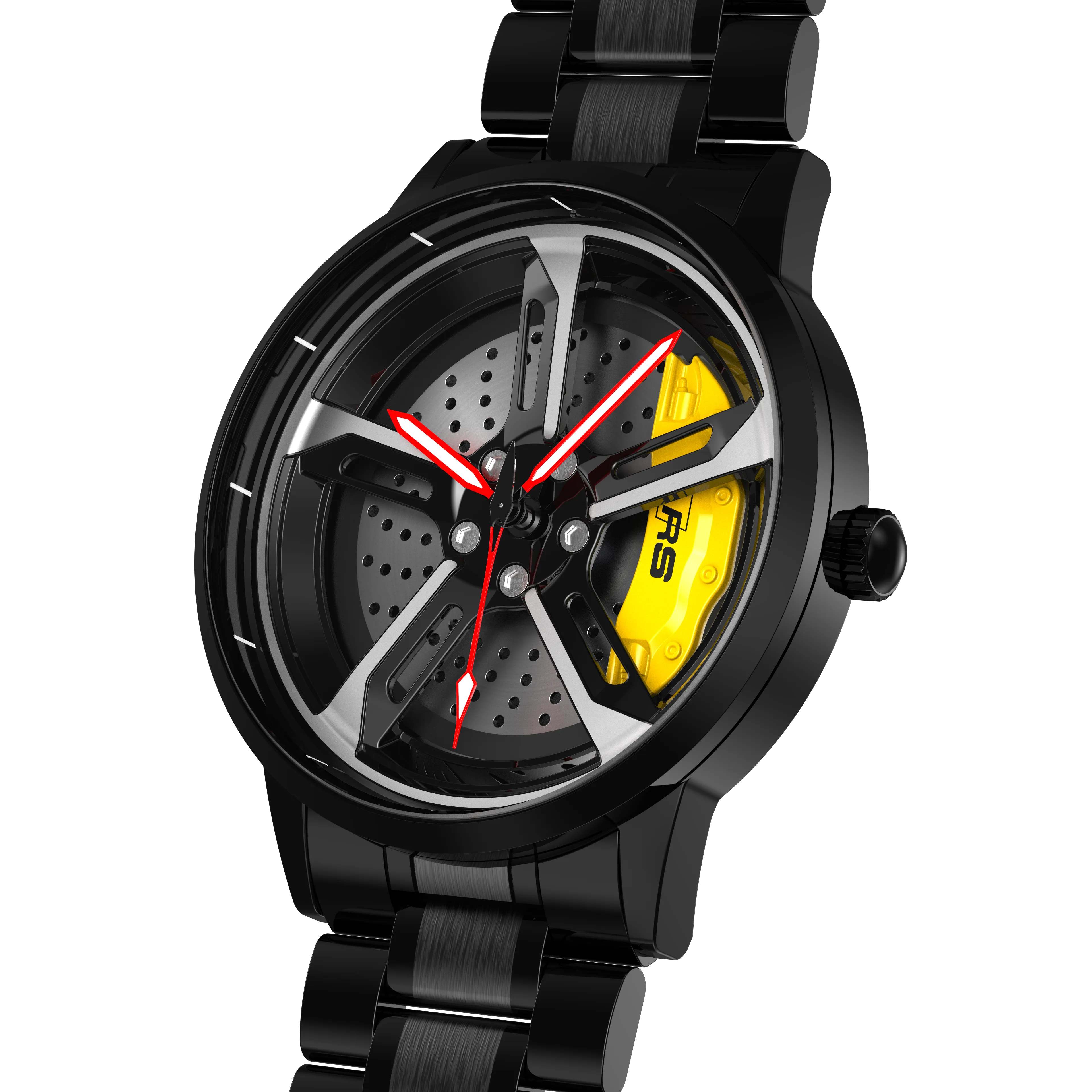 Shop Yellow Vorsprung RS7 Gyro Metal Strap RS Chrono
