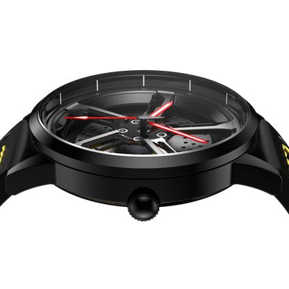 Shop Yellow Vorsprung RS7 Gyro - Yellow Leather Strap | RS Chrono