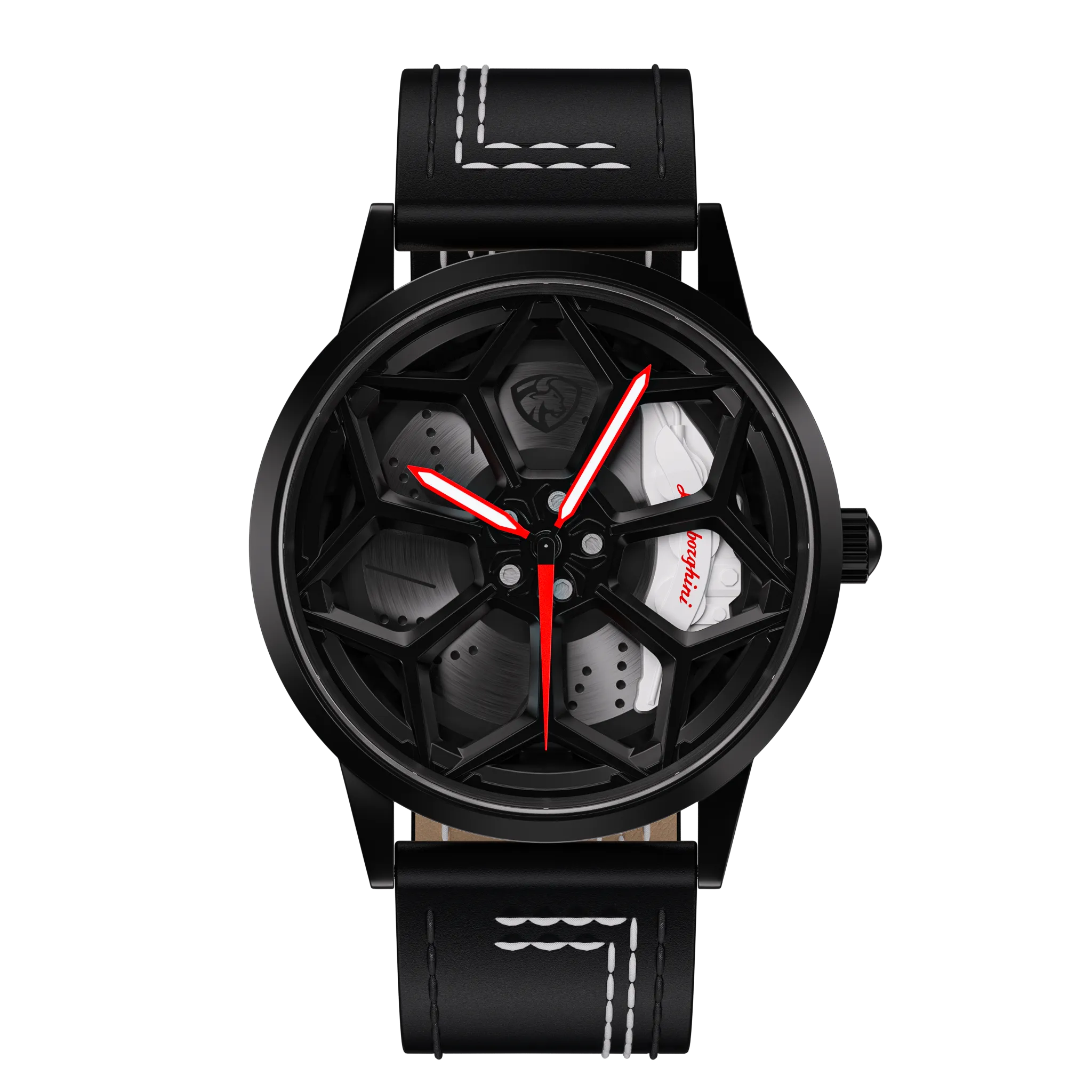RS Chrono Lamborghini Urus Performante Gyro White Leather Strap